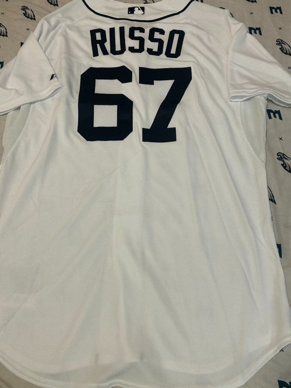 2013 Majestic DETROIT TIGERS KEVIN RUSSO Possibly Game Used JERSEY Sz 48
